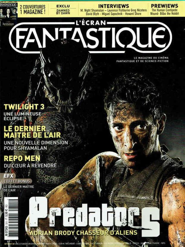 ECRAN FANTASTIQUE | L magazine side cover Issue 311 July/August 2010