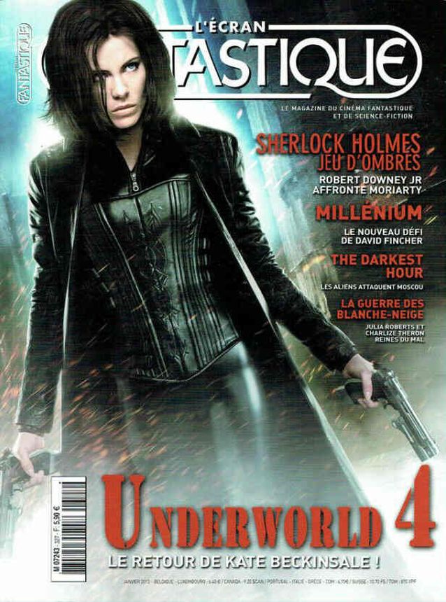 ECRAN FANTASTIQUE | L magazine side cover Issue 327 January 2012
