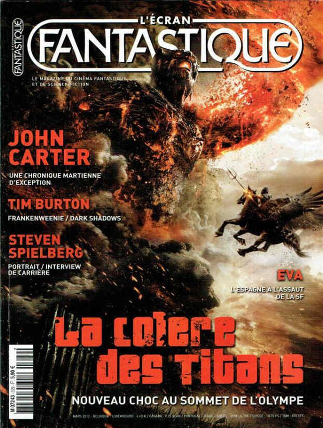 ECRAN FANTASTIQUE | L magazine side cover Issue 329 March 2012
