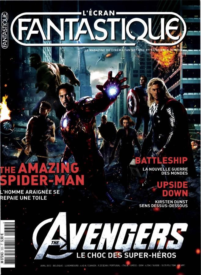 ECRAN FANTASTIQUE | L magazine side cover Issue 330 April 2012