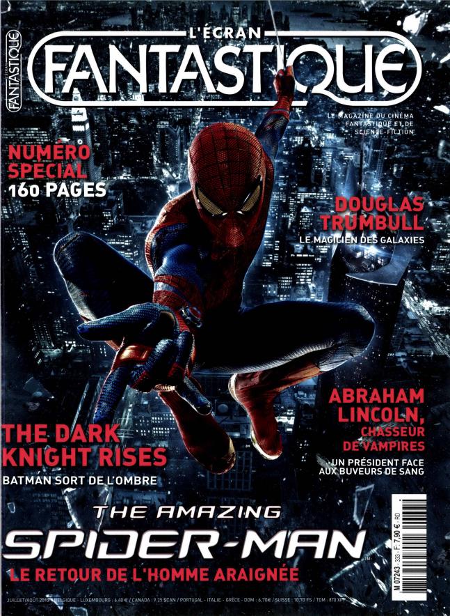 ECRAN FANTASTIQUE | L magazine side cover Issue 333 July/August 2012
