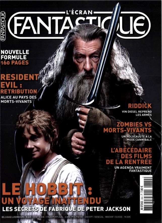 ECRAN FANTASTIQUE | L magazine side cover Issue 334 September 2012