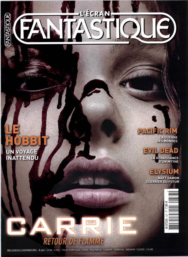 ECRAN FANTASTIQUE | L magazine side cover Issue 337 December 2012