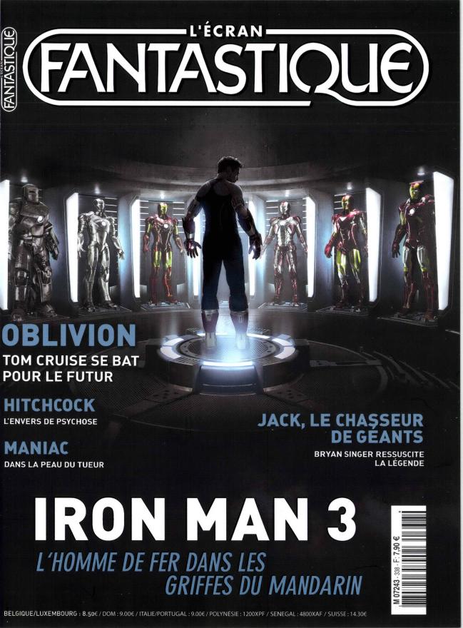 ECRAN FANTASTIQUE | L magazine side cover Issue 338 January 2013