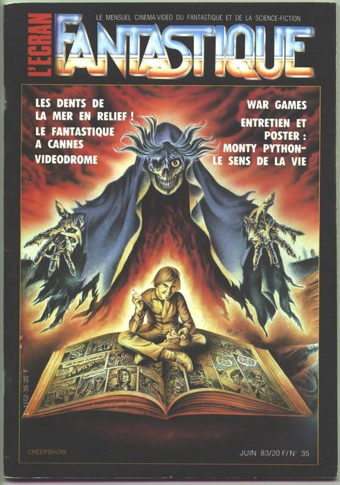 ECRAN FANTASTIQUE | L magazine side cover Issue 35  1983