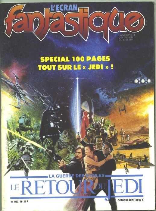 ECRAN FANTASTIQUE | L magazine side cover Issue 38  1983