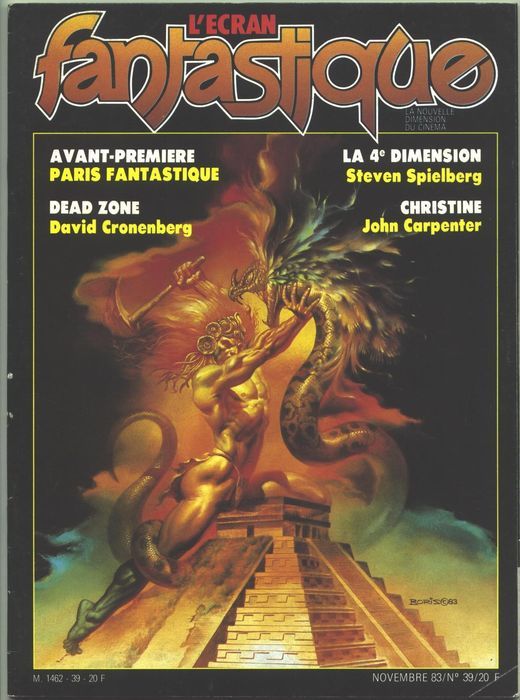 ECRAN FANTASTIQUE | L magazine side cover Issue 39  1983