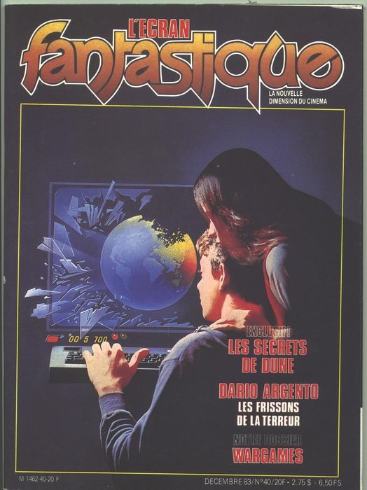 ECRAN FANTASTIQUE | L magazine side cover Issue 40  1983