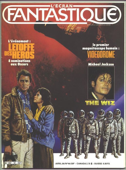 ECRAN FANTASTIQUE | L magazine side cover Issue 44 April 1984