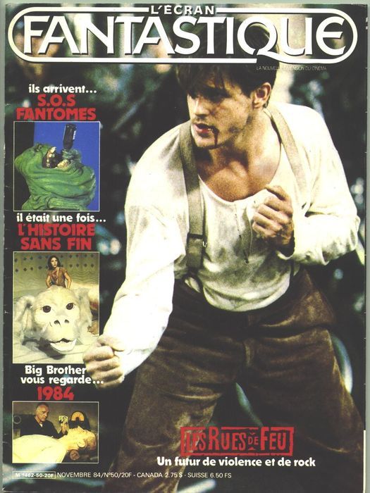 ECRAN FANTASTIQUE | L magazine side cover Issue 50 November 1984