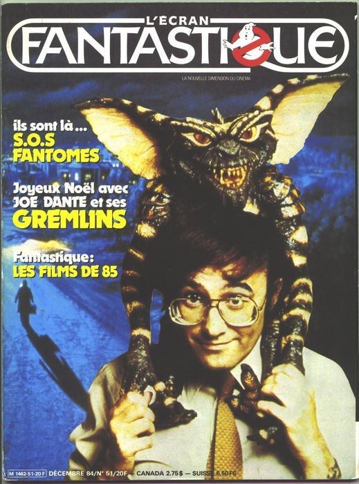 ECRAN FANTASTIQUE | L magazine side cover Issue 51 December 1984