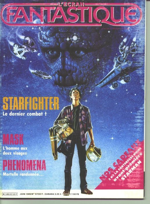 ECRAN FANTASTIQUE | L magazine side cover Issue 57 June 1985