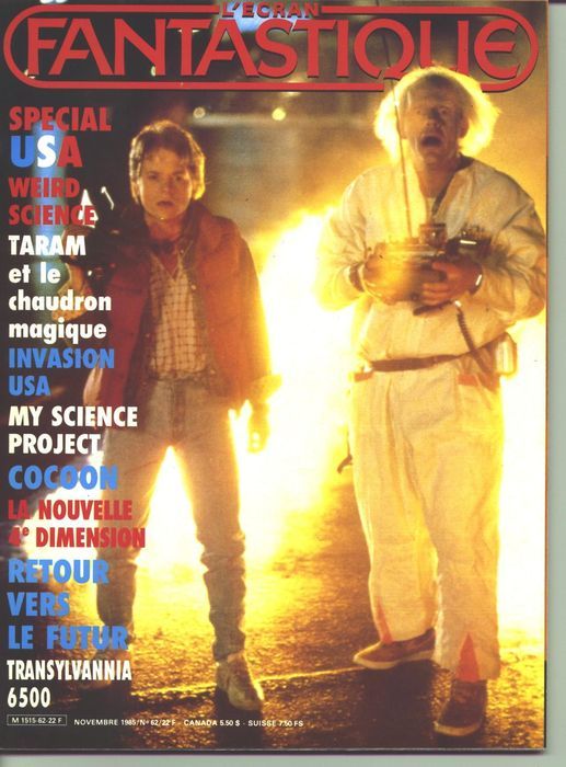 ECRAN FANTASTIQUE | L magazine side cover Issue 62 November 1985
