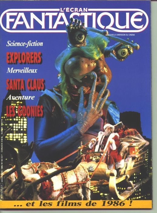 ECRAN FANTASTIQUE | L magazine side cover Issue 63 December 1985