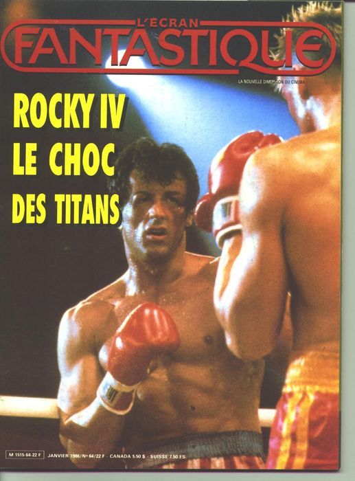 ECRAN FANTASTIQUE | L magazine side cover Issue 64 January 1986