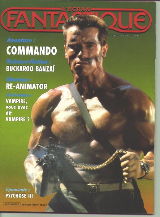 ECRAN FANTASTIQUE | L magazine side cover Issue 65 February 1986