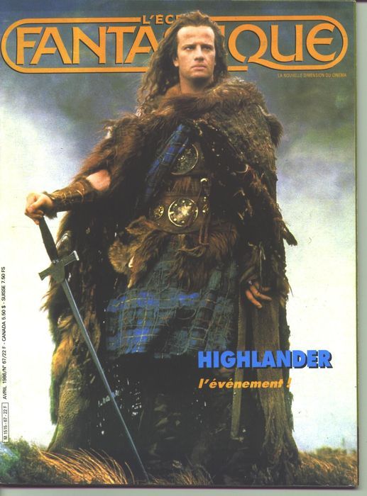 ECRAN FANTASTIQUE | L magazine side cover Issue 67 April 1986