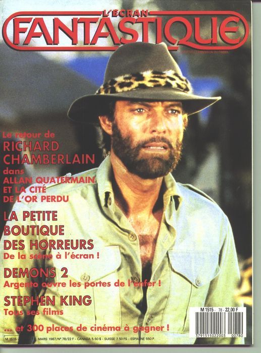 ECRAN FANTASTIQUE | L magazine side cover Issue 78 March 1987