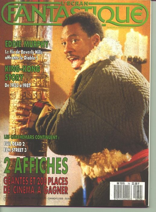 ECRAN FANTASTIQUE | L magazine side cover Issue 79 April 1987