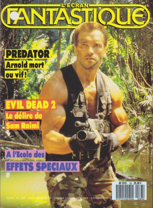ECRAN FANTASTIQUE | L magazine side cover Issue 83 August 1987