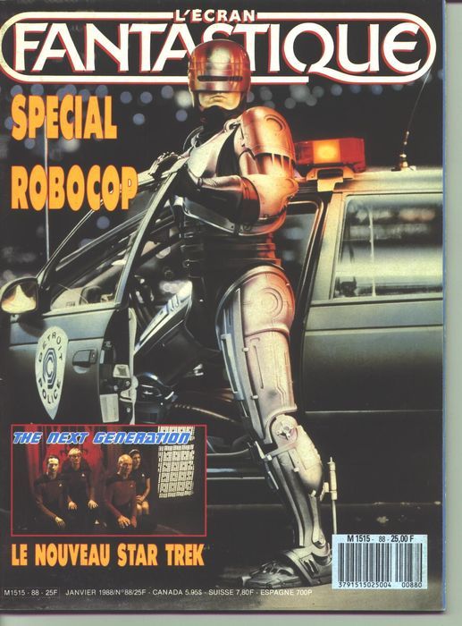 ECRAN FANTASTIQUE | L magazine side cover Issue 88 January 1988