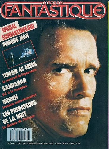 ECRAN FANTASTIQUE | L magazine side cover Issue 90 March 1988