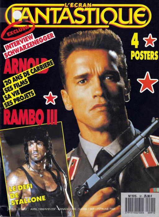 ECRAN FANTASTIQUE | L magazine side cover Issue 91 April 1988