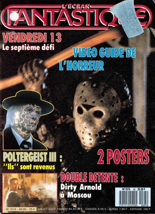 ECRAN FANTASTIQUE | L magazine side cover Issue 94/95 July/August 1988