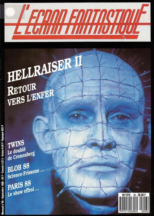 ECRAN FANTASTIQUE | L magazine side cover Issue 96 September 1988