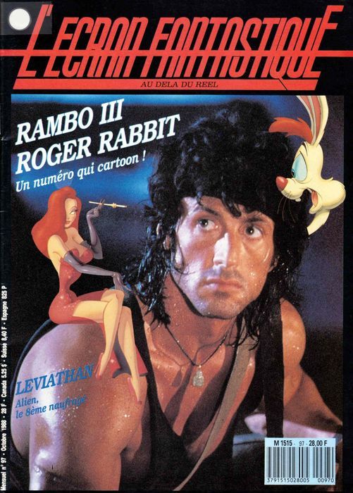 ECRAN FANTASTIQUE | L magazine side cover Issue 97 October 1988