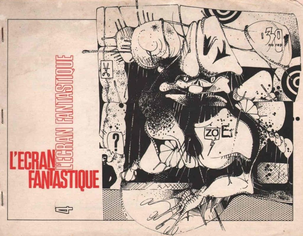ECRAN FANTASTIQUE | L (1st Series) magazine side cover Issue 4 January 1970