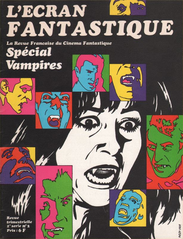 ECRAN FANTASTIQUE | L (2nd Series) magazine side cover Issue 2  1971