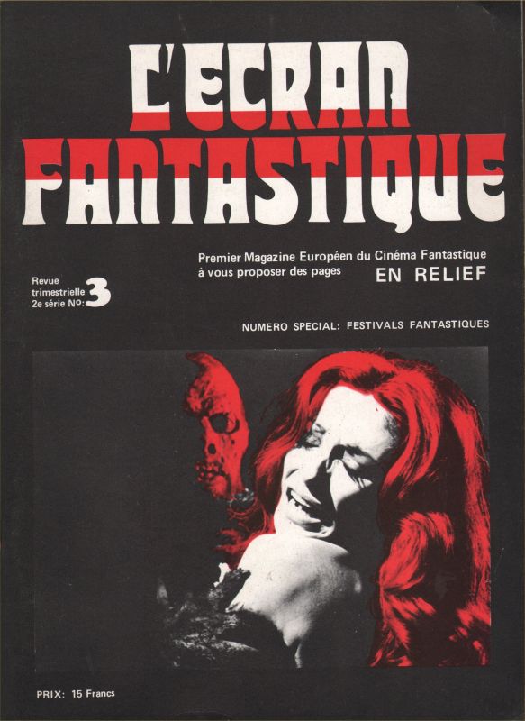 ECRAN FANTASTIQUE | L (2nd Series) magazine side cover Issue 3  1973