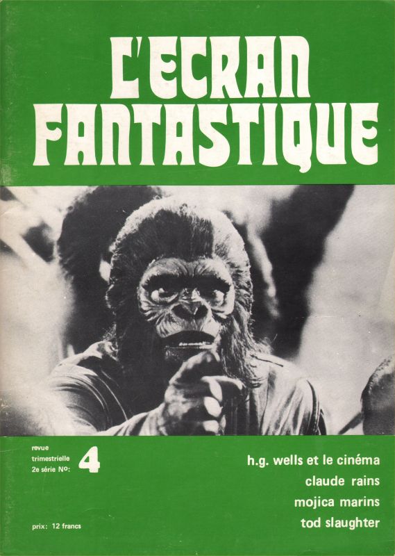 ECRAN FANTASTIQUE | L (2nd Series) magazine side cover Issue 4  1973