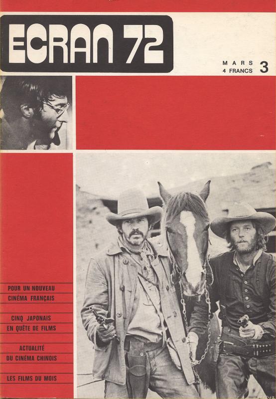 ECRAN magazine side cover Issue 3 March 1972