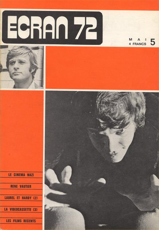 ECRAN magazine side cover Issue 5 May 1972