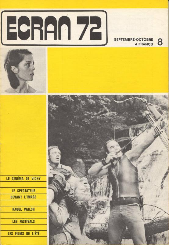 ECRAN magazine side cover Issue 8 September/October 1972