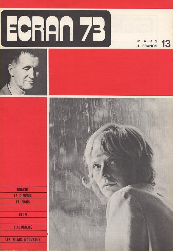 ECRAN magazine side cover Issue 13 March 1973