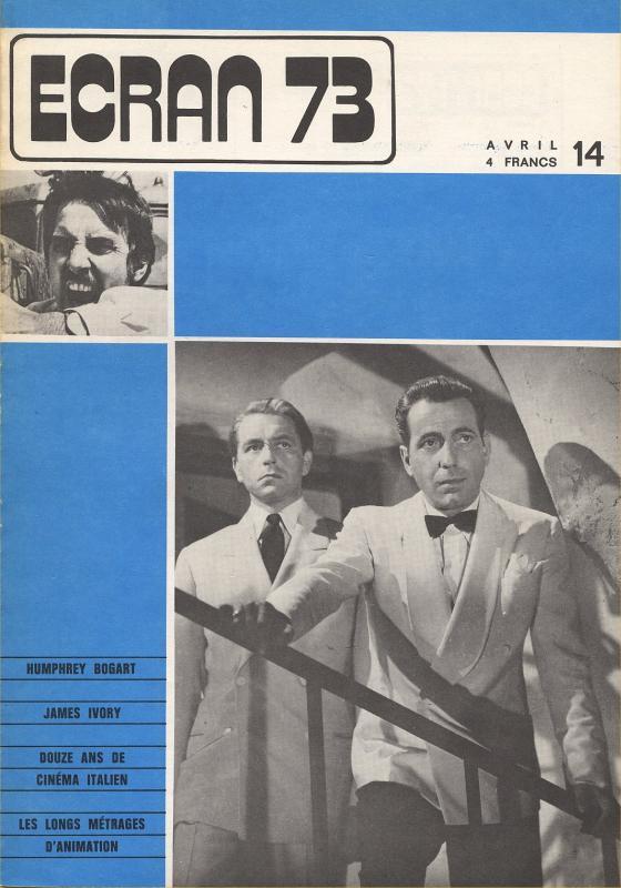 ECRAN magazine side cover Issue 14 April 1973