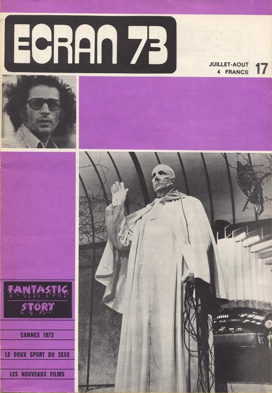 ECRAN magazine side cover Issue 17 July/August 1973
