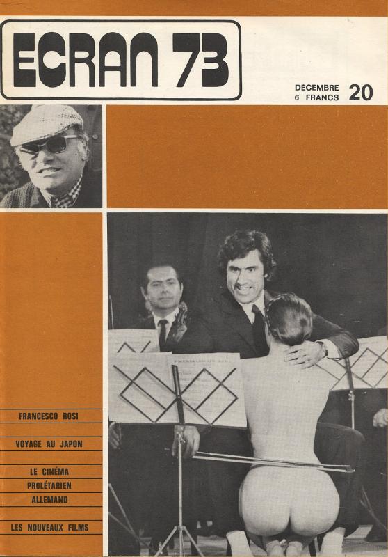 ECRAN magazine side cover Issue 20 December 1973