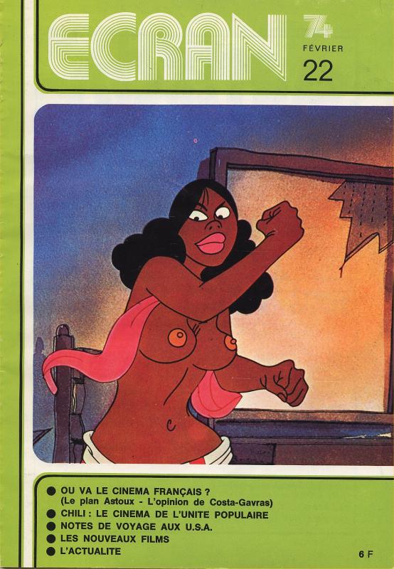 ECRAN magazine side cover Issue 22 February 1974