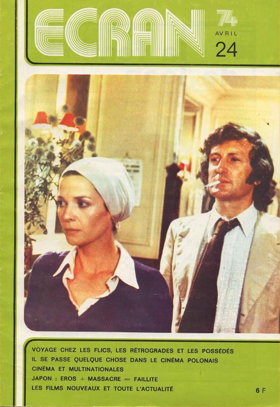 ECRAN magazine side cover Issue 24 April 1974