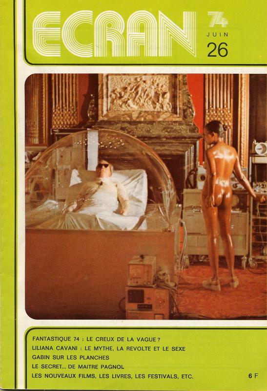 ECRAN magazine side cover Issue 26 June 1974