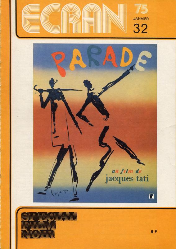 ECRAN magazine side cover Issue 32 January 1975