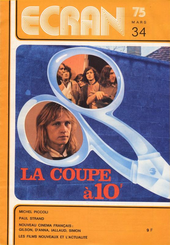 ECRAN magazine side cover Issue 34 March 1975