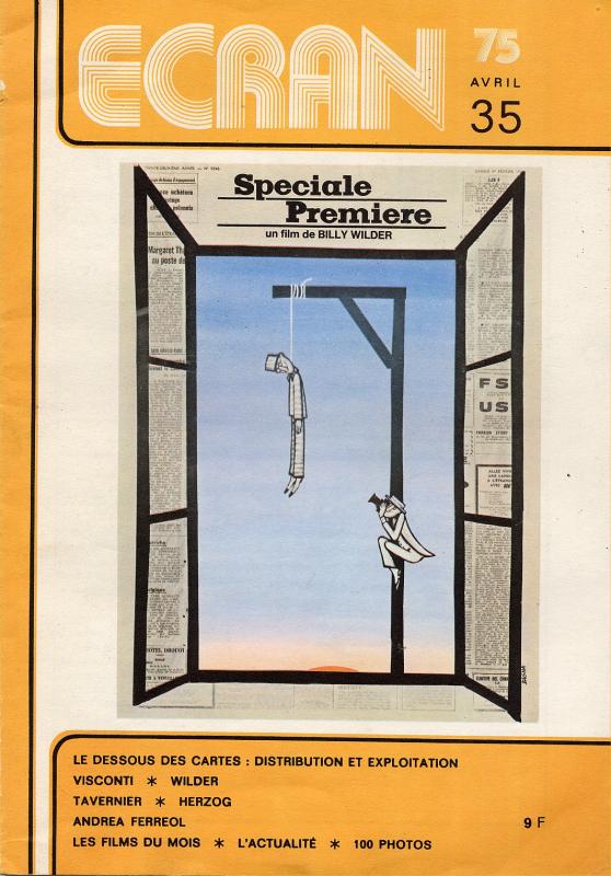 ECRAN magazine side cover Issue 35 April 1975