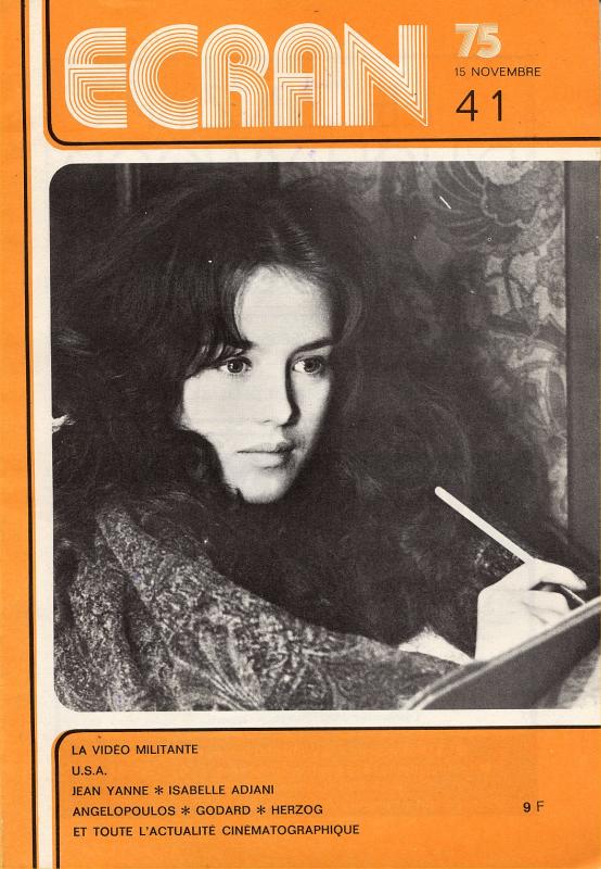 ECRAN magazine side cover Issue 41 November 1975