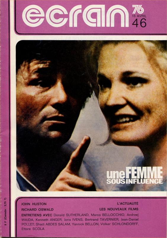 ECRAN magazine side cover Issue 46 April 1976