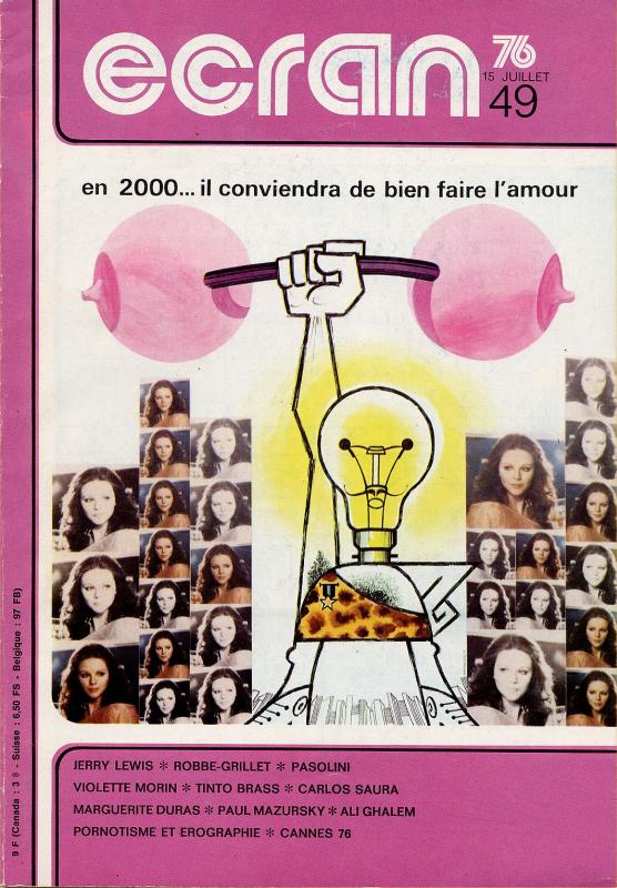 ECRAN magazine side cover Issue 49 July 1976